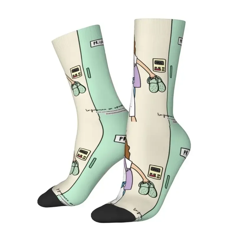 Симпатичные носки унисекс для мужчин и женщин, спровоцированные носки, доктор, медсестра, медицинское здоровье, весна, лето, осень, зима Изображение 1