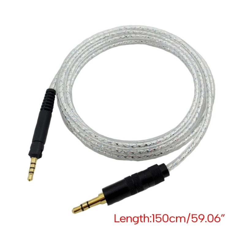 Получите идеальную гарнитуру Посеребренный кабель для HD518 HD558 HD598 HD569 HD579 HD599 HD599 Наушники модернизируют ваш провод Изображение 5