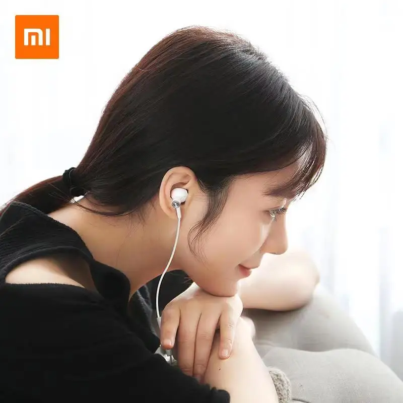Глобальная версия Xiaomi Dual Driver Наушники 3,5 мм Plug Half In-Ear Проводные наушники управления для MI 9 CC9 Poco F2 Pro Redmi Note 9 Изображение 2