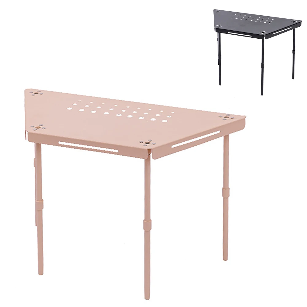 Открытый кемпинг Шестиугольный стол Комбинированный дизайн со съемными ножками Открытый стол из алюминиевого сплава для барбекю Кемпинг Пешие прогулки Изображение 0