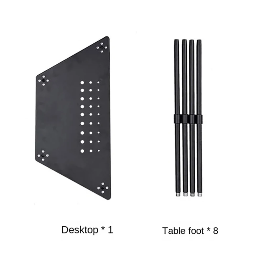 Открытый кемпинг Шестиугольный стол Комбинированный дизайн со съемными ножками Открытый стол из алюминиевого сплава для барбекю Кемпинг Пешие прогулки Изображение 4