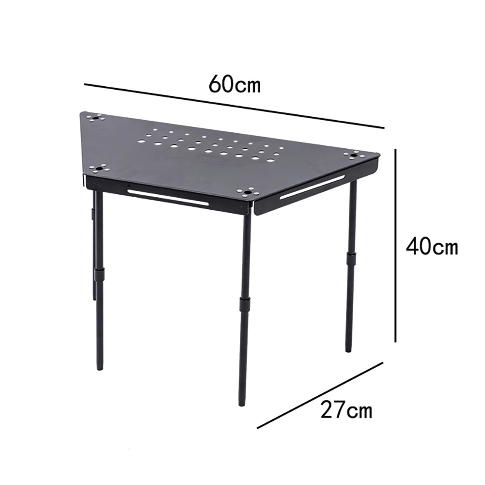 Открытый кемпинг Шестиугольный стол Комбинированный дизайн со съемными ножками Открытый стол из алюминиевого сплава для барбекю Кемпинг Пешие прогулки Изображение 5