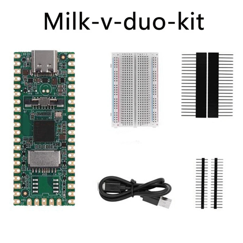 RISC-V Milk-V Duo Плата для разработки Комплект + STC Downloader Поддержка двухъядерного CV1800B Linux Для энтузиастов Интернета вещей DIY Геймеры Изображение 3