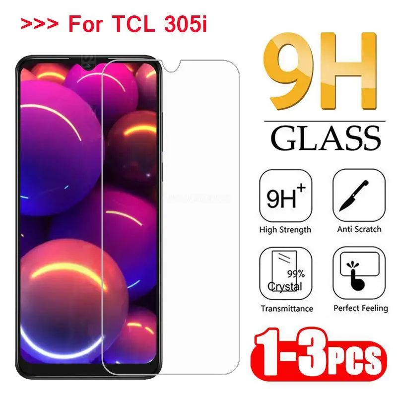 3-1PCS Защитная пленка для экрана Tempreed Glass для пленки TCL 305i Ультратонкое прозрачное защитное стекло для TCL 305i 305 i Pelicula De Vidrio Изображение 0