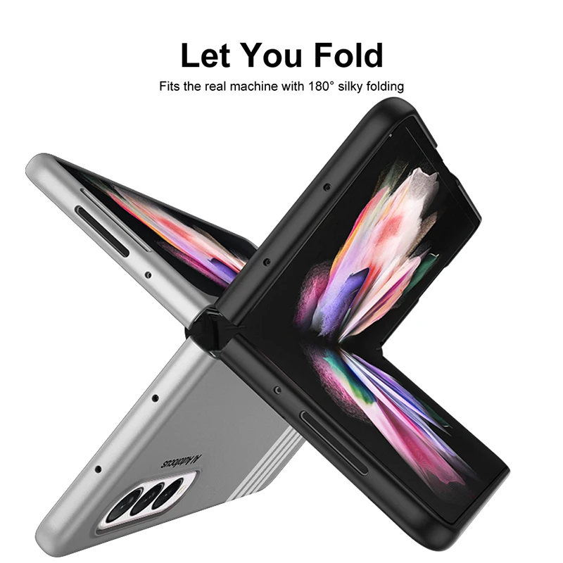 Окрашенный ударопрочный пластиковый чехол для Samsung Galaxy Z Fold 4 5G Ультратонкий чехол для Galaxy Z Fold4 Матовый жесткий чехол Изображение 1