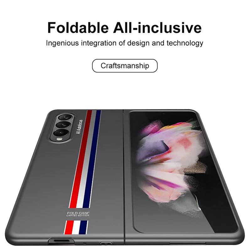 Окрашенный ударопрочный пластиковый чехол для Samsung Galaxy Z Fold 4 5G Ультратонкий чехол для Galaxy Z Fold4 Матовый жесткий чехол Изображение 2