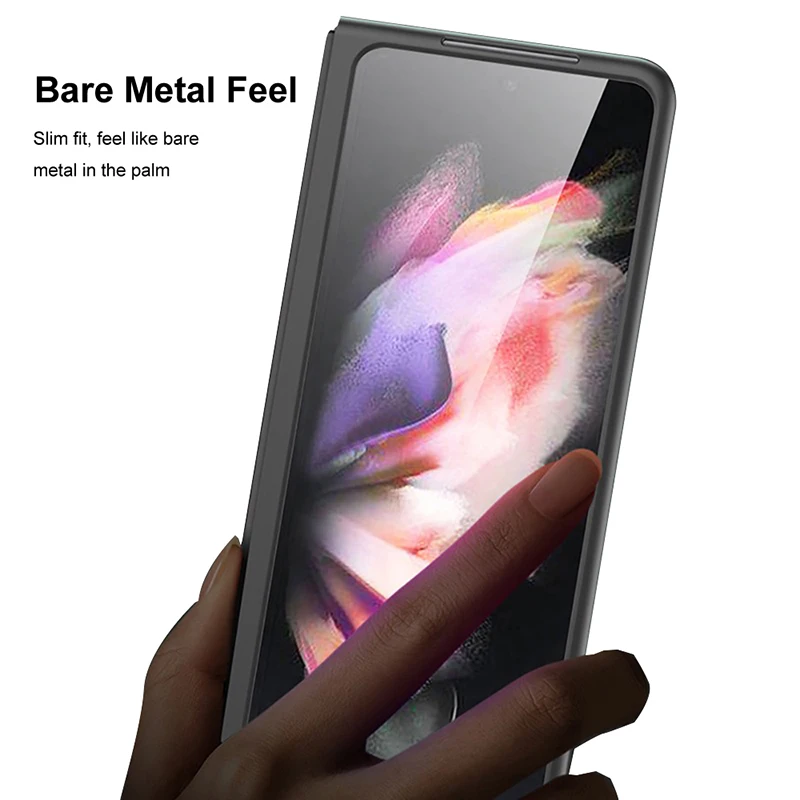 Окрашенный ударопрочный пластиковый чехол для Samsung Galaxy Z Fold 4 5G Ультратонкий чехол для Galaxy Z Fold4 Матовый жесткий чехол Изображение 4