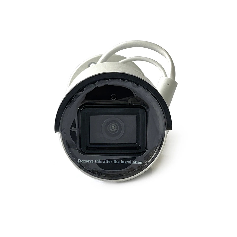Hik 8MP 4K AcuSense Bullet IP-камера POE ИК-камера безопасности Встроенный микрофон IP67 DS-2CD2083G2-IU Изображение 3