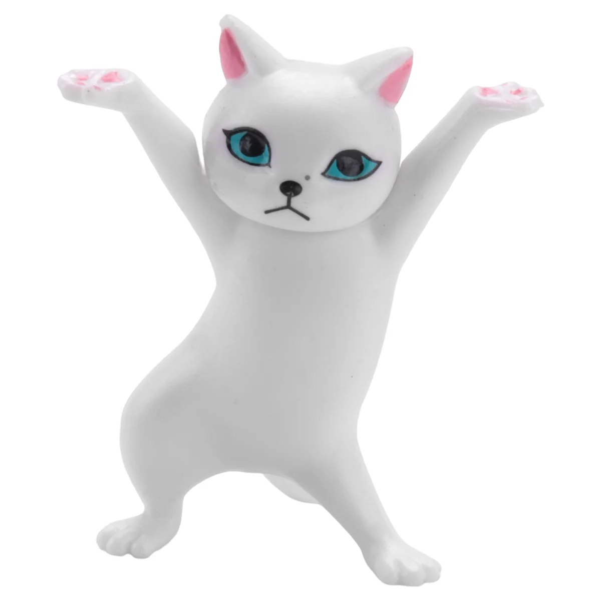 Dance Cat Беспроводная подставка для наушников Держатель для ручки Держатель гарнитуры для AirPods 1 и 2 и Pro Desktop Display (белый) Изображение 0