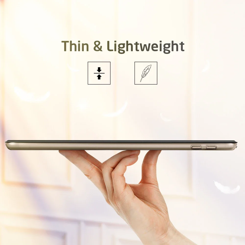  чехол для планшета Funda для Samsung Galaxy Tab A 10.1 '' 2016 SM-T580 SM-T585 Ультратонкий чехол из искусственной кожи Smart Функция тройной подставки Изображение 4