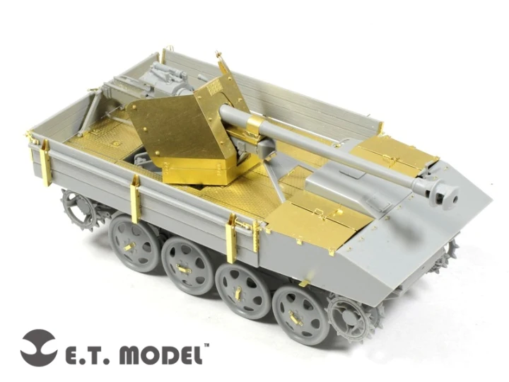 ET Модель E35-070 Масштаб 1/35 Немецкий 7,5 см Pak 40/4 Auf RSO Детали для DRAGON 6640 Изображение 1