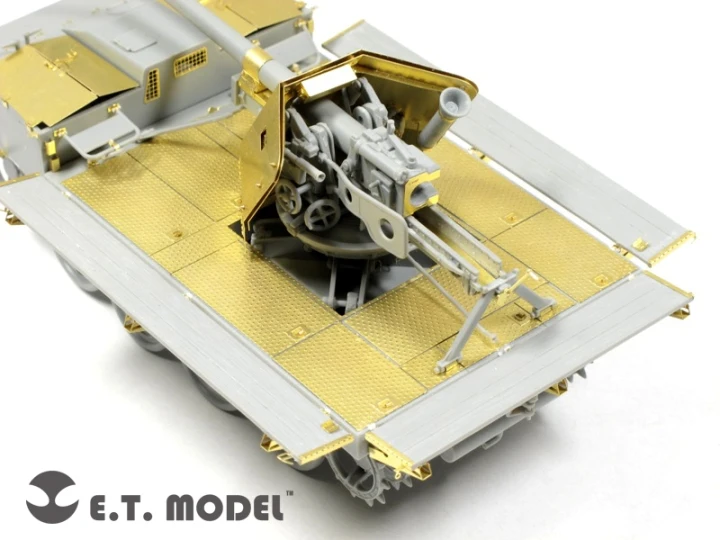 ET Модель E35-070 Масштаб 1/35 Немецкий 7,5 см Pak 40/4 Auf RSO Детали для DRAGON 6640 Изображение 5