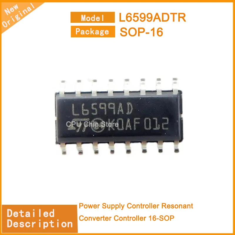 10 шт./лот Новый L6599ADTR L6599 Контроллер источника питания Контроллер резонансного преобразователя 16-SOP Изображение 0