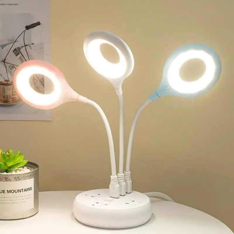  Встроенная портативная настольная лампа для чтения с ночником Бытовая аварийная энергосберегающая прикроватная лампа для кемпинга на открытом воздухе Изображение 1