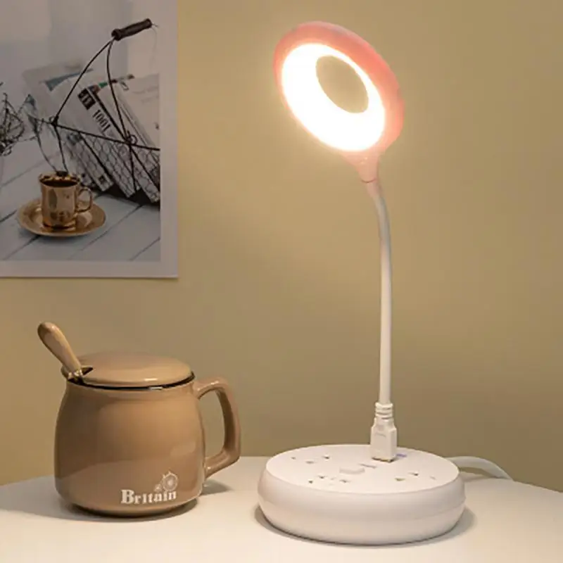  Встроенная портативная настольная лампа для чтения с ночником Бытовая аварийная энергосберегающая прикроватная лампа для кемпинга на открытом воздухе Изображение 4