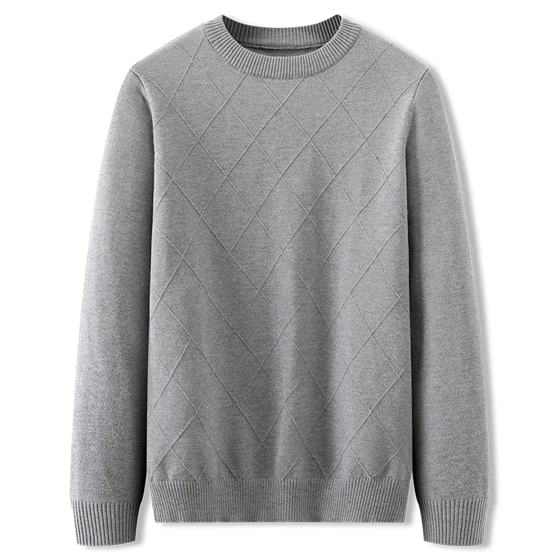 2024 Новый повседневный свитер Slim Fit Трикотажная одежда Осень Мужские свитера Пуловеры Пуловер Мужчины Изображение 0