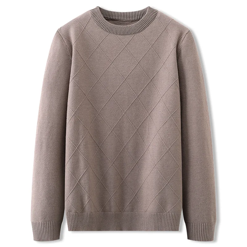 2024 Новый повседневный свитер Slim Fit Трикотажная одежда Осень Мужские свитера Пуловеры Пуловер Мужчины Изображение 3