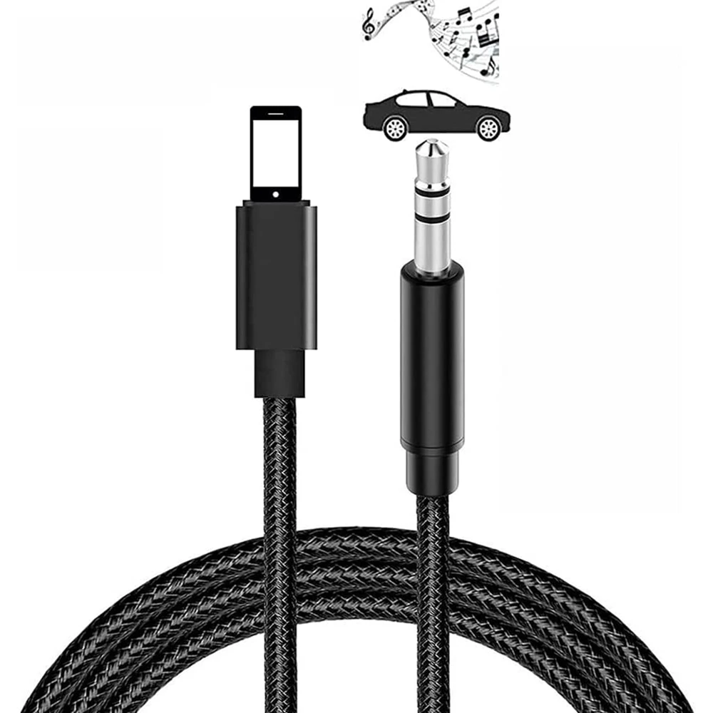 Автомобильный AUX-кабель для iPhone Аудиокабель Aux-кабель к 3,5-мм аудиосистеме премиум-класса для iPhone 13 Pro-8 Plus Изображение 2